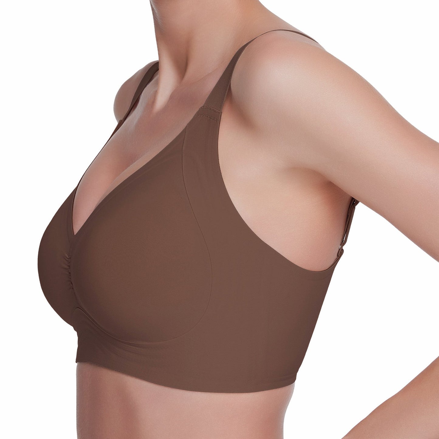 VRCÔMFY Women Wirefree Bras Full Coverage No Underwire Everyday Bras（OZB)