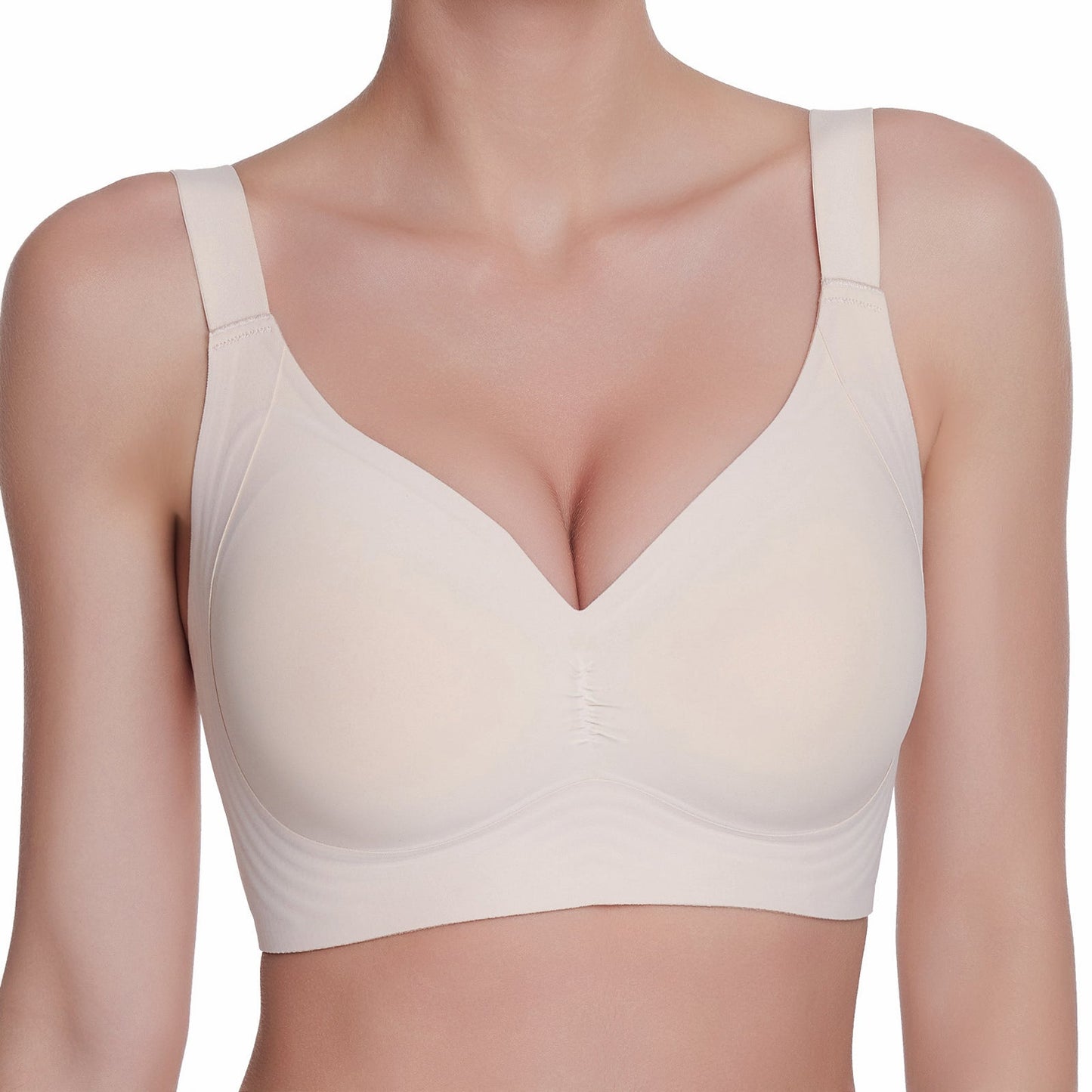 VRCÔMFY Women Wirefree Bras Full Coverage No Underwire Everyday Bras（OZB)