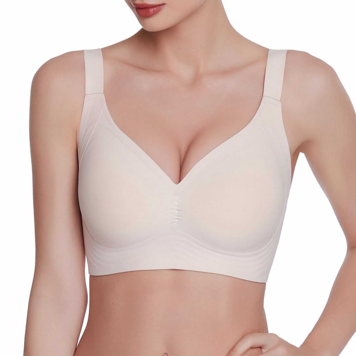 VRCÔMFY Women Wirefree Bras Full Coverage No Underwire Everyday Bras（OZB)